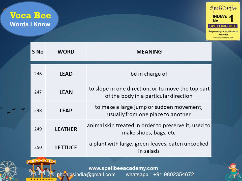 spell bee exam Olympiad Questions for Class 1 2 3 4 5 to