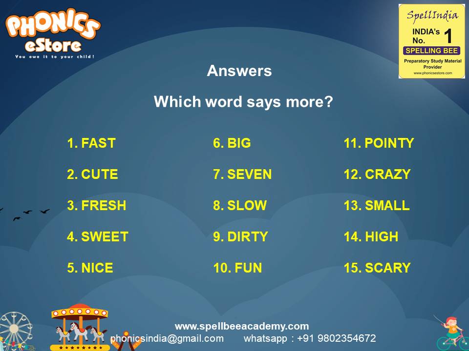 spelling-adjectives-words-list