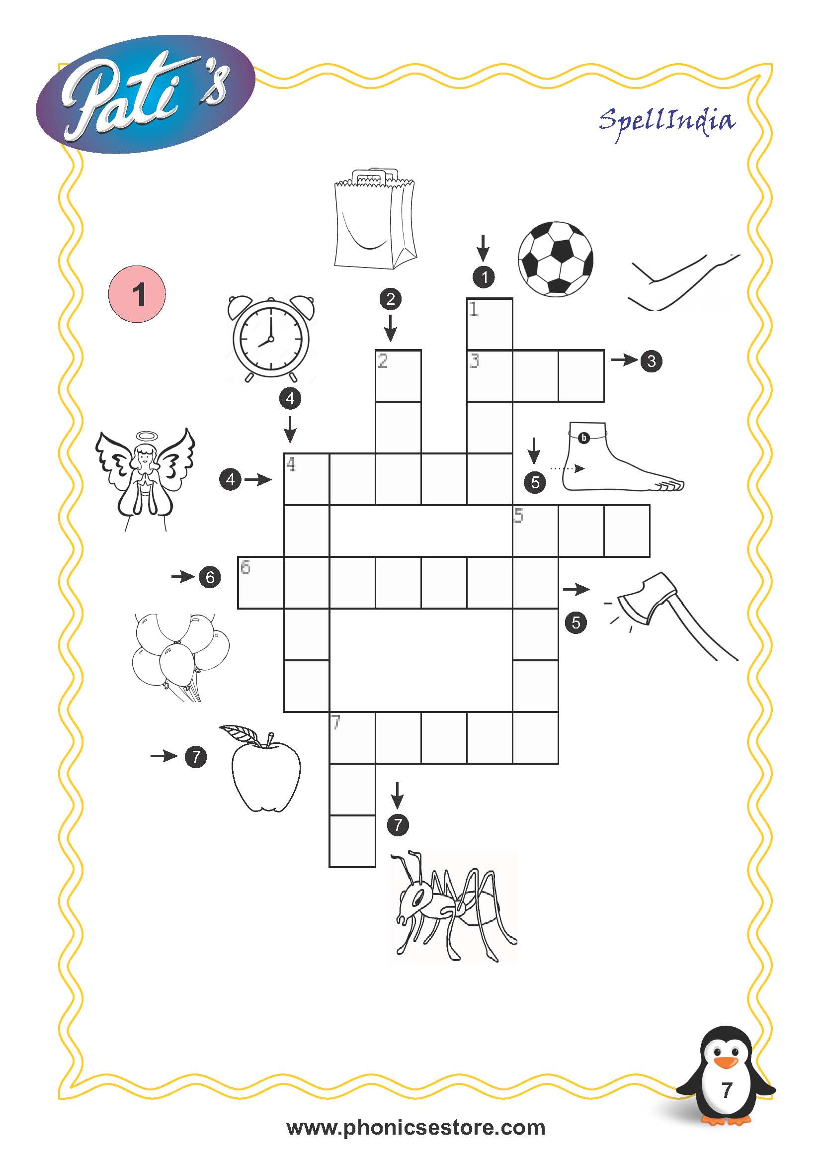 picture crossword for children spell bee academy book at amazon