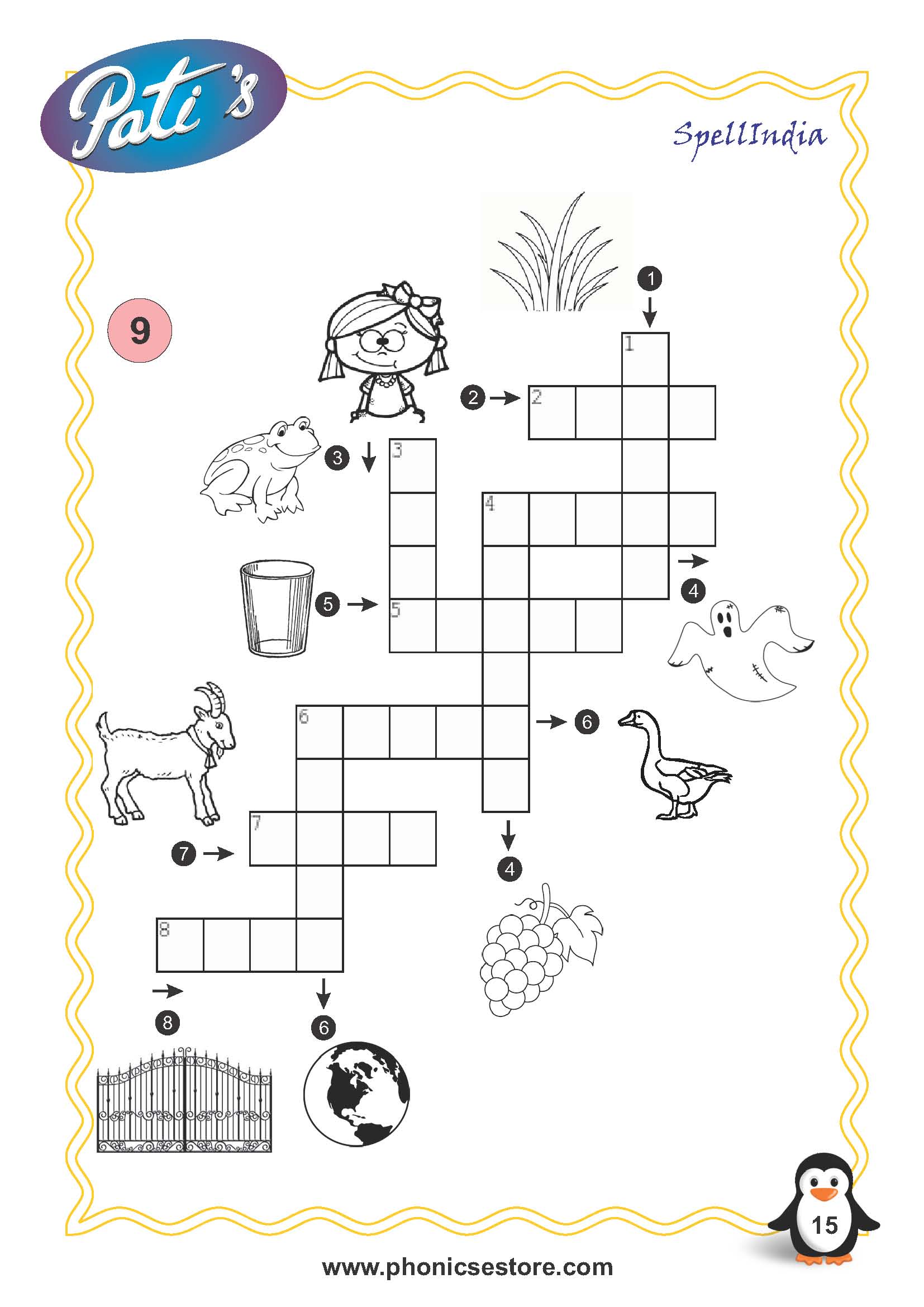 picture crossword for children spell bee academy book at amazon