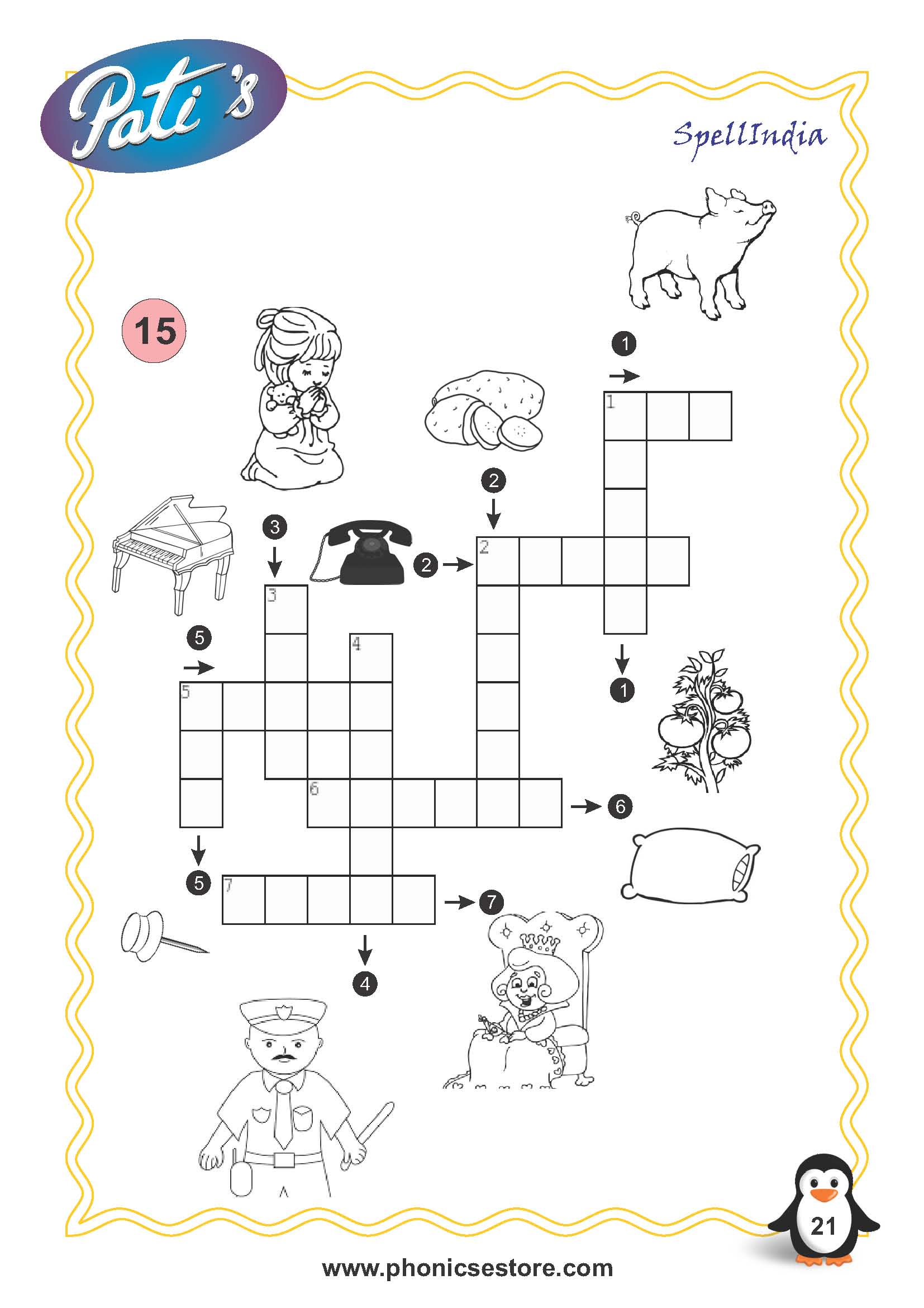 picture crossword for children spell bee academy book at amazon