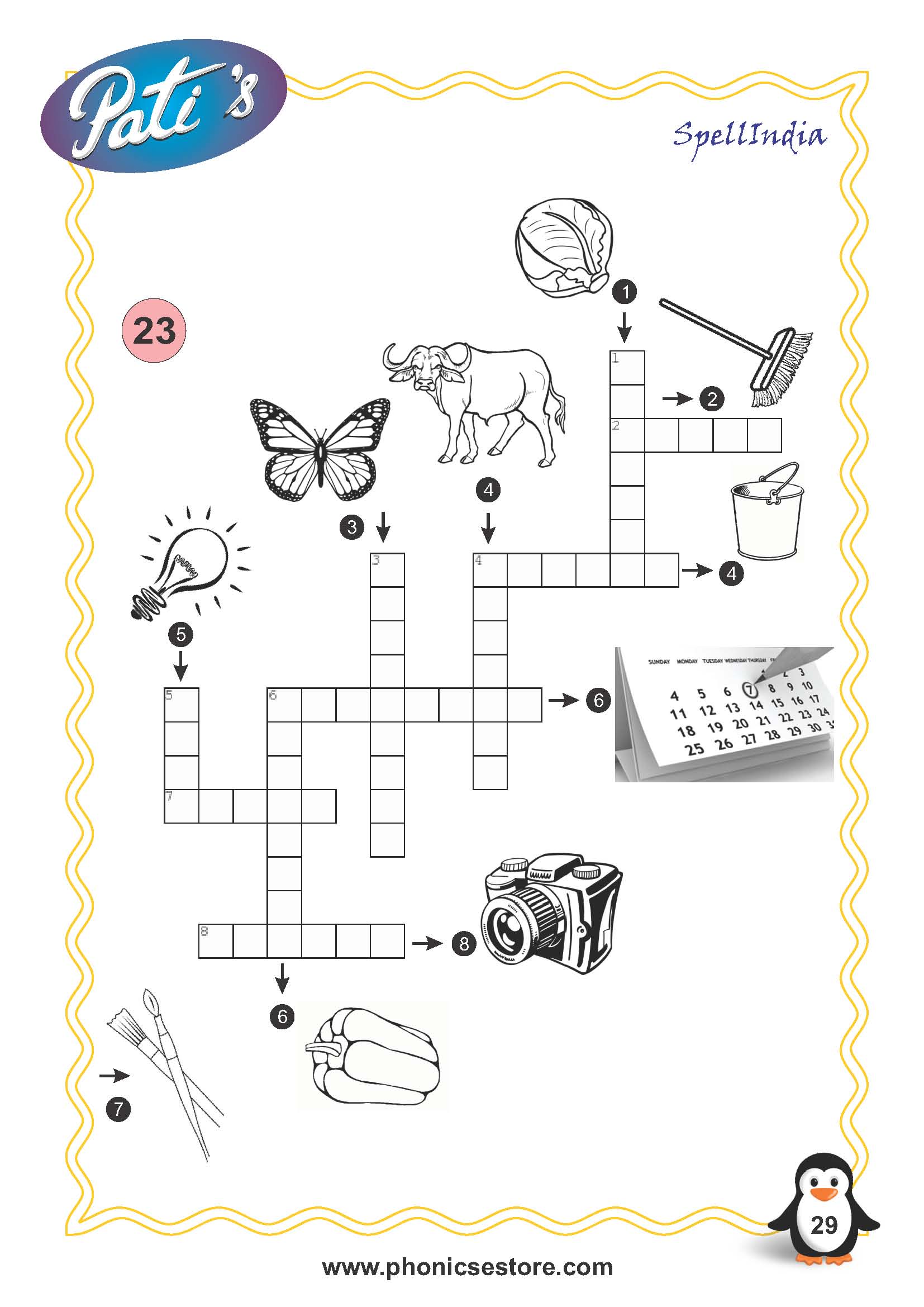 picture crossword for children spell bee academy book at amazon