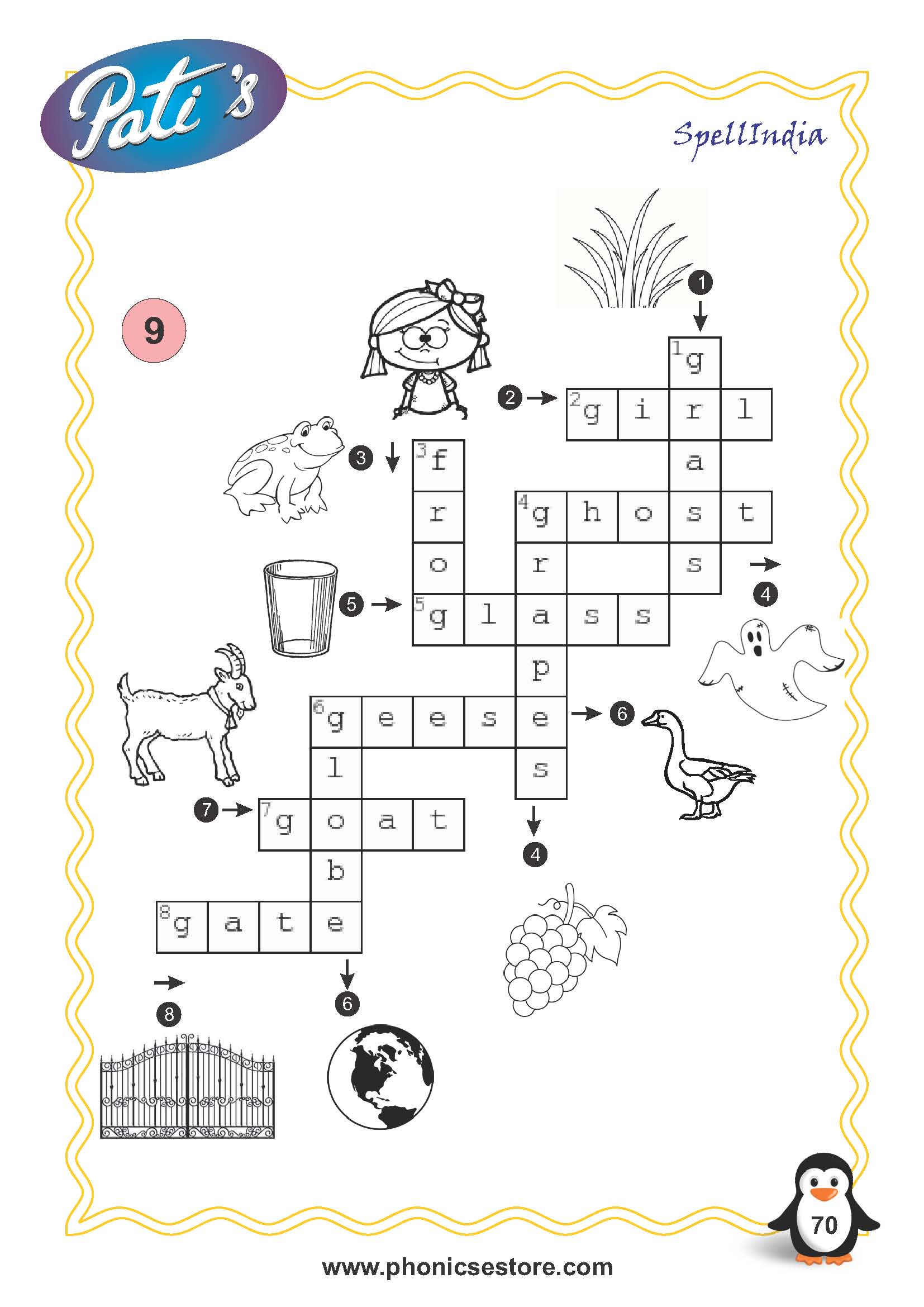 picture crossword for children spell bee academy book at amazon