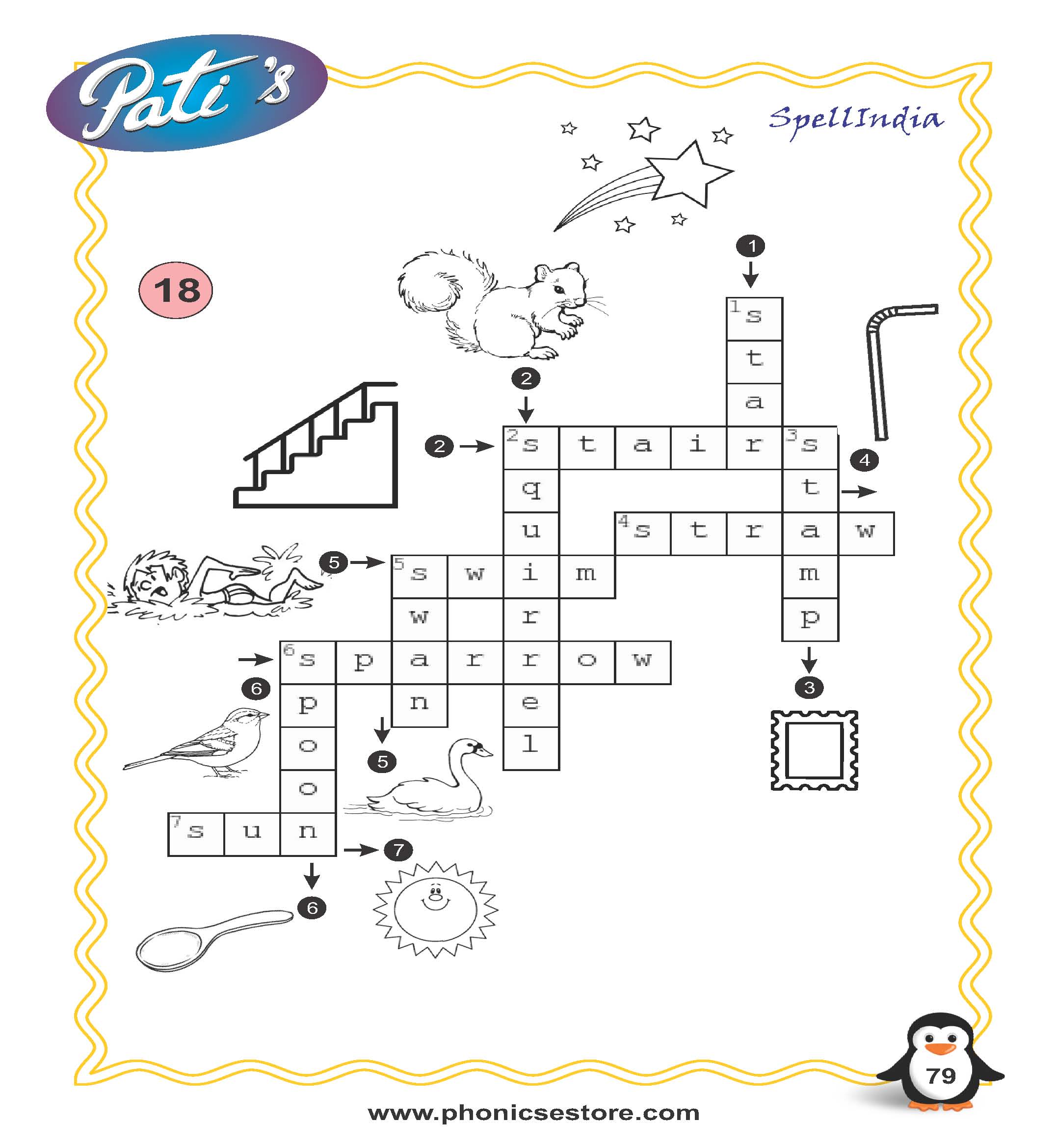 picture crossword for children spell bee academy book at amazon
