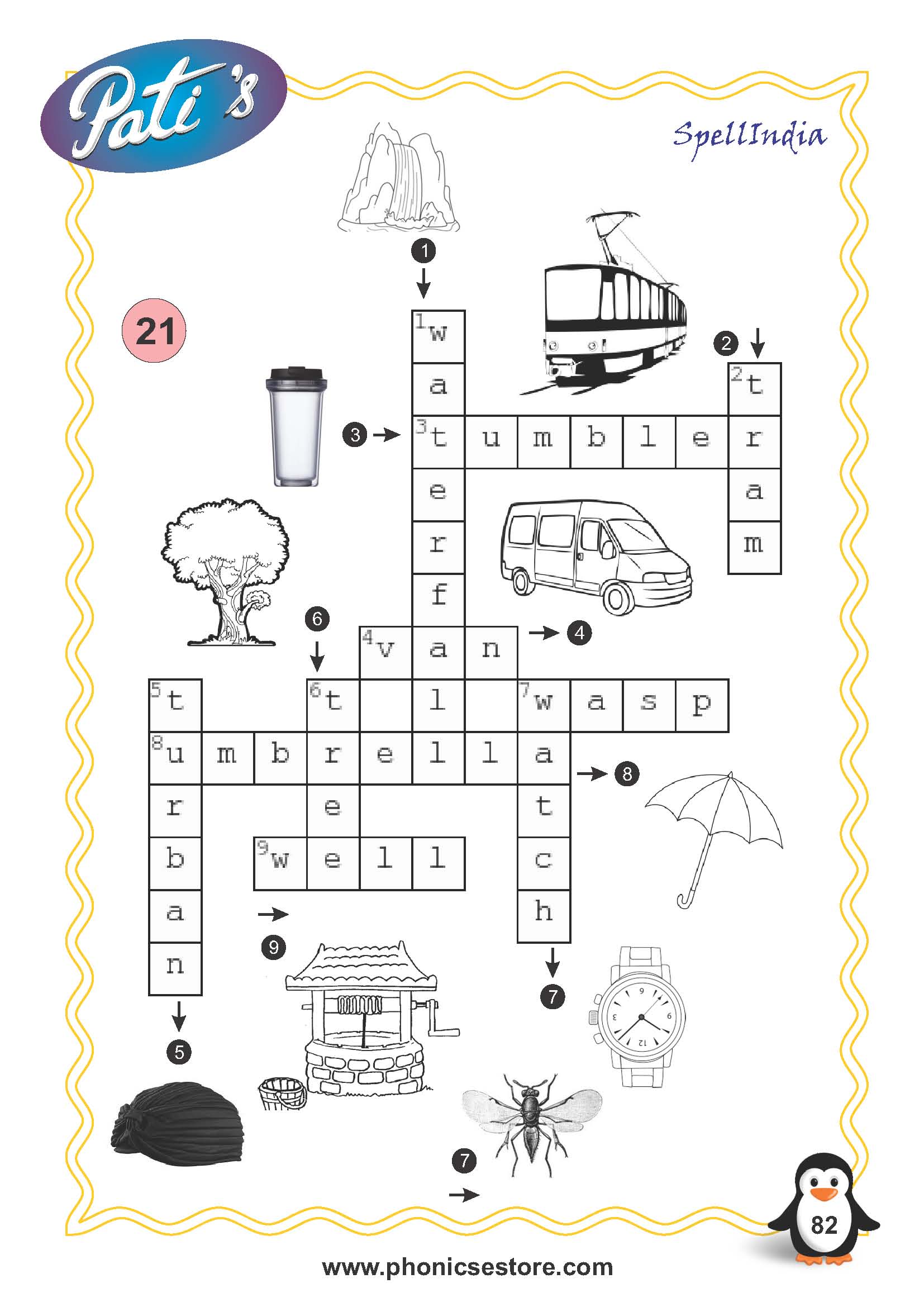 picture crossword for children spell bee academy book at amazon