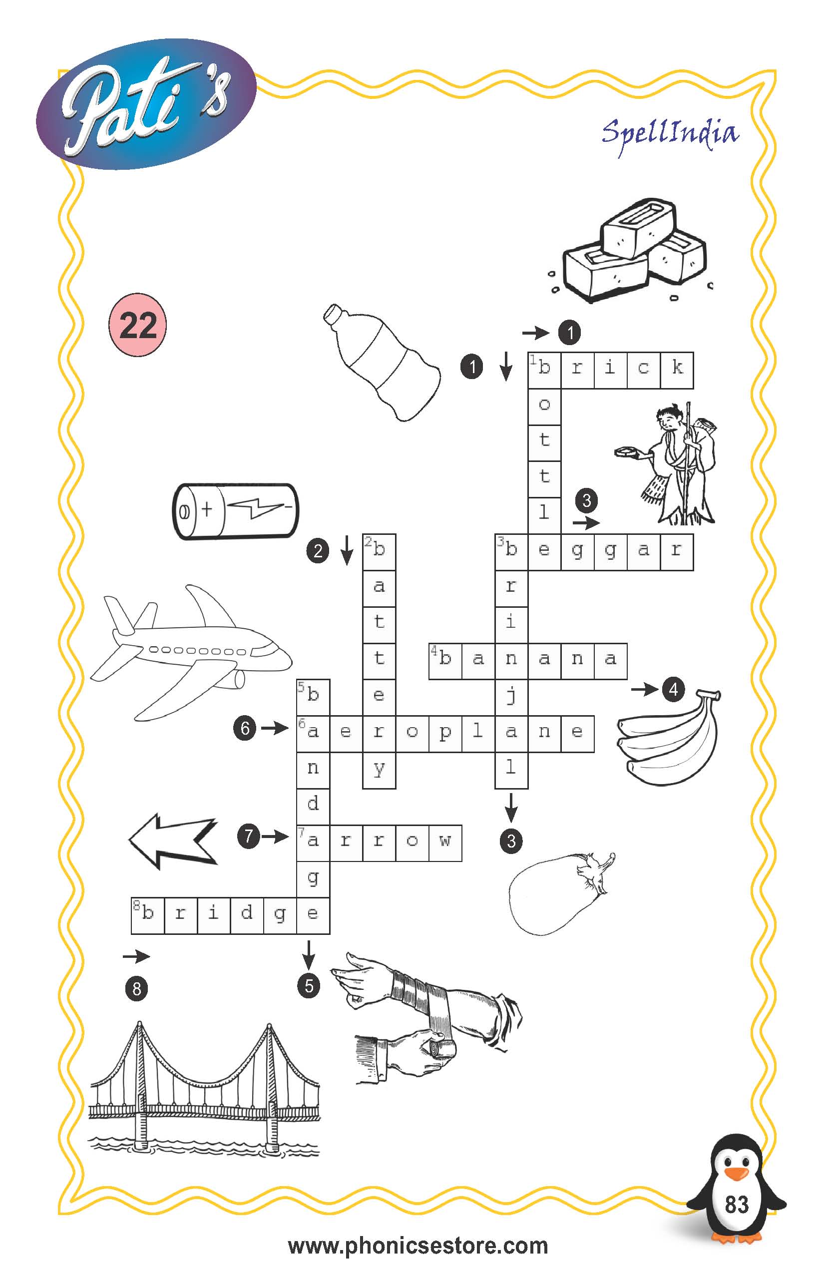 picture crossword for children spell bee academy book at amazon