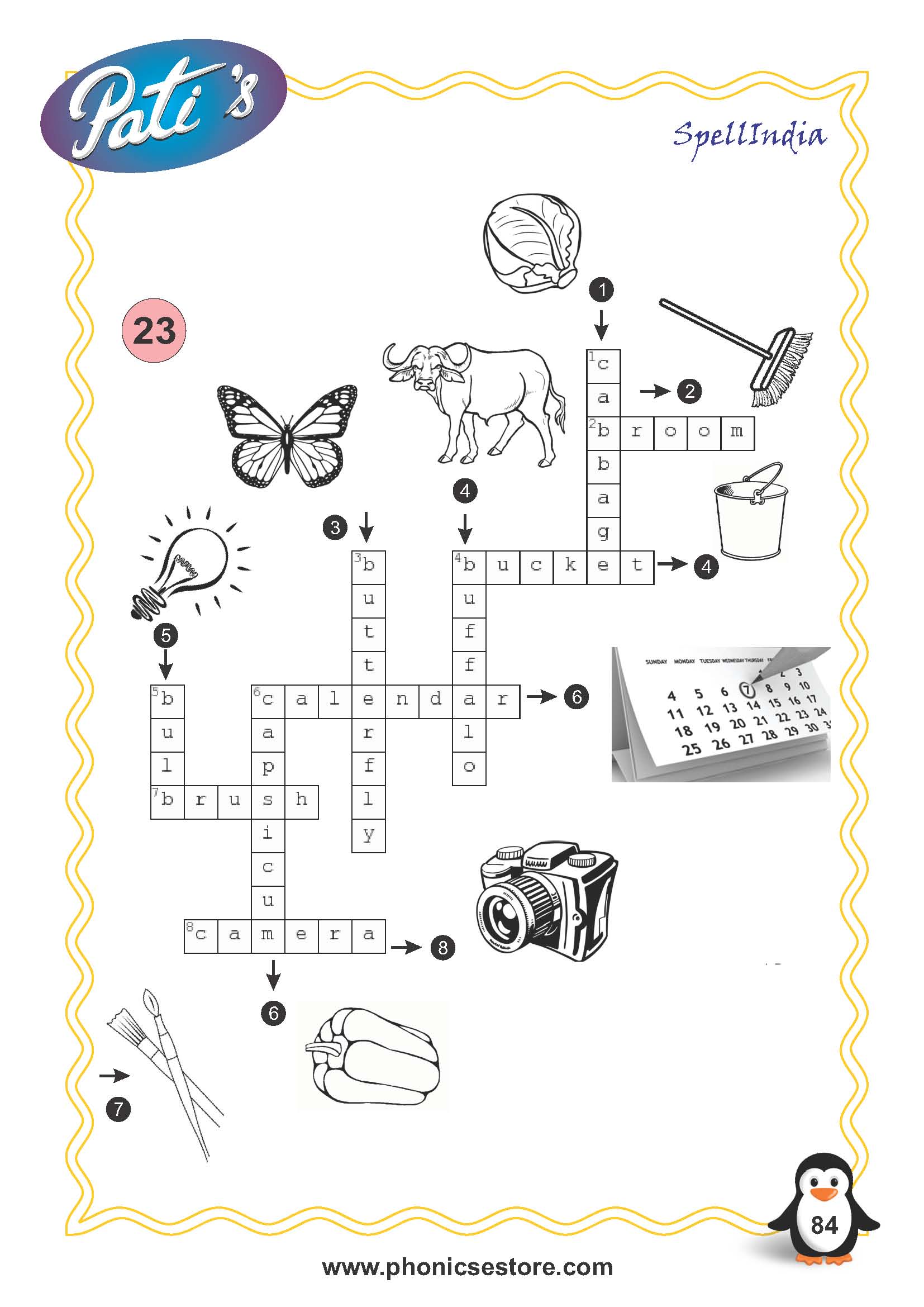 picture crossword for children spell bee academy book at amazon