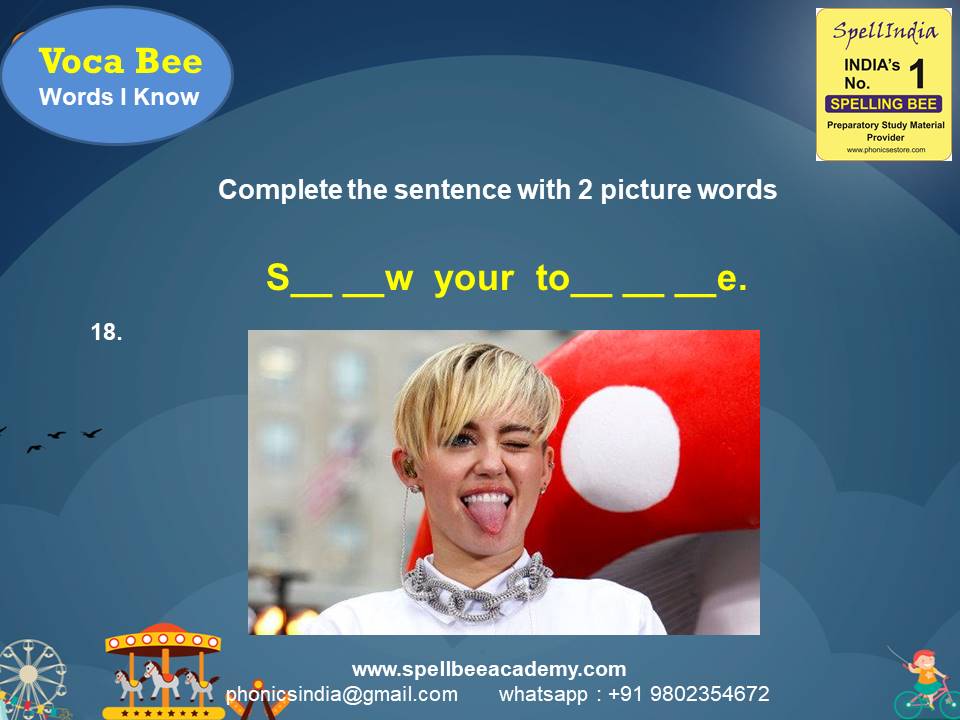 vocabulary spelling bee words for children