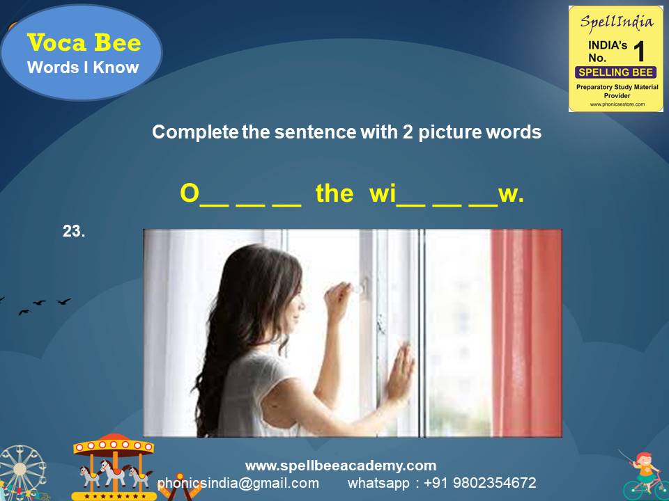 vocabulary spelling bee words for children