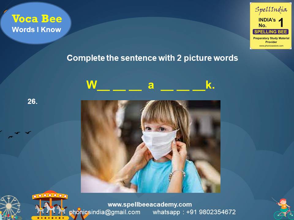 vocabulary spelling bee words for children