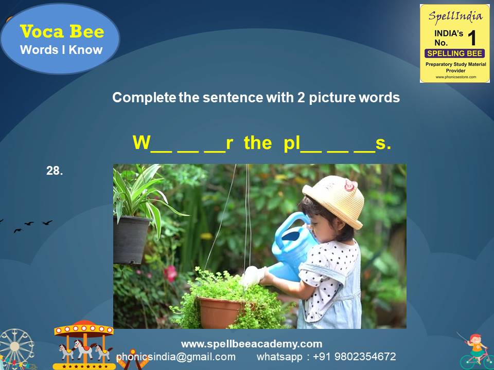 vocabulary spelling bee words for children