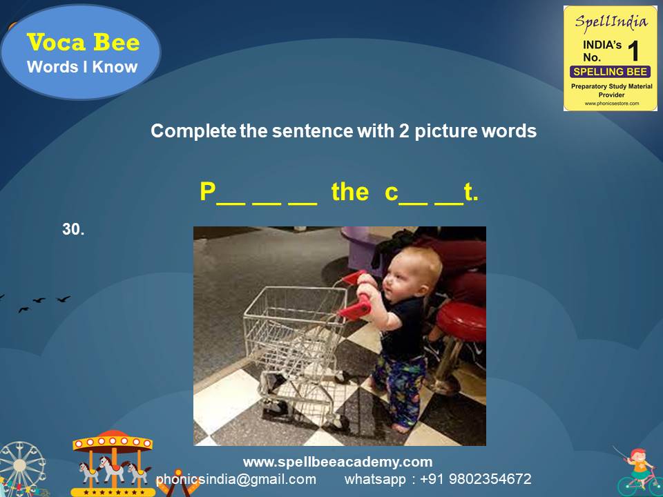 vocabulary spelling bee words for children