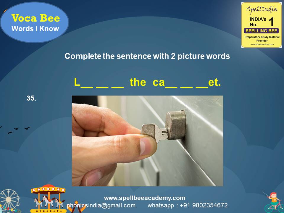 vocabulary spelling bee words for children