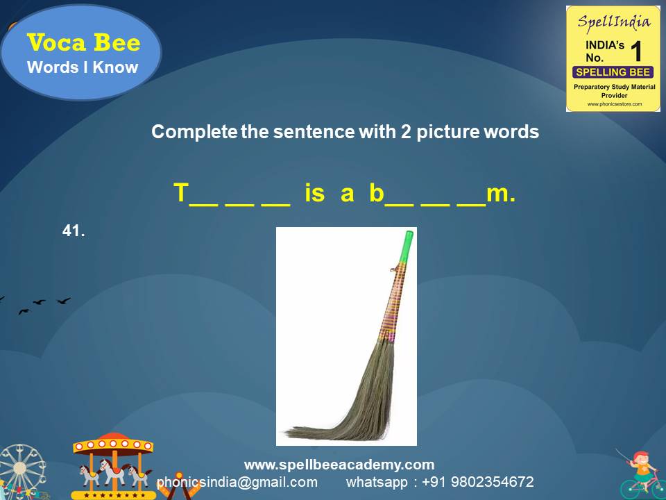 vocabulary spelling bee words for children