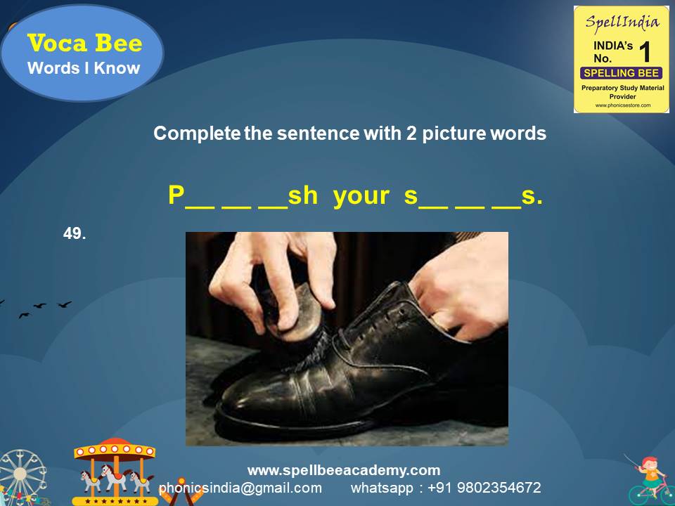 vocabulary spelling bee words for children