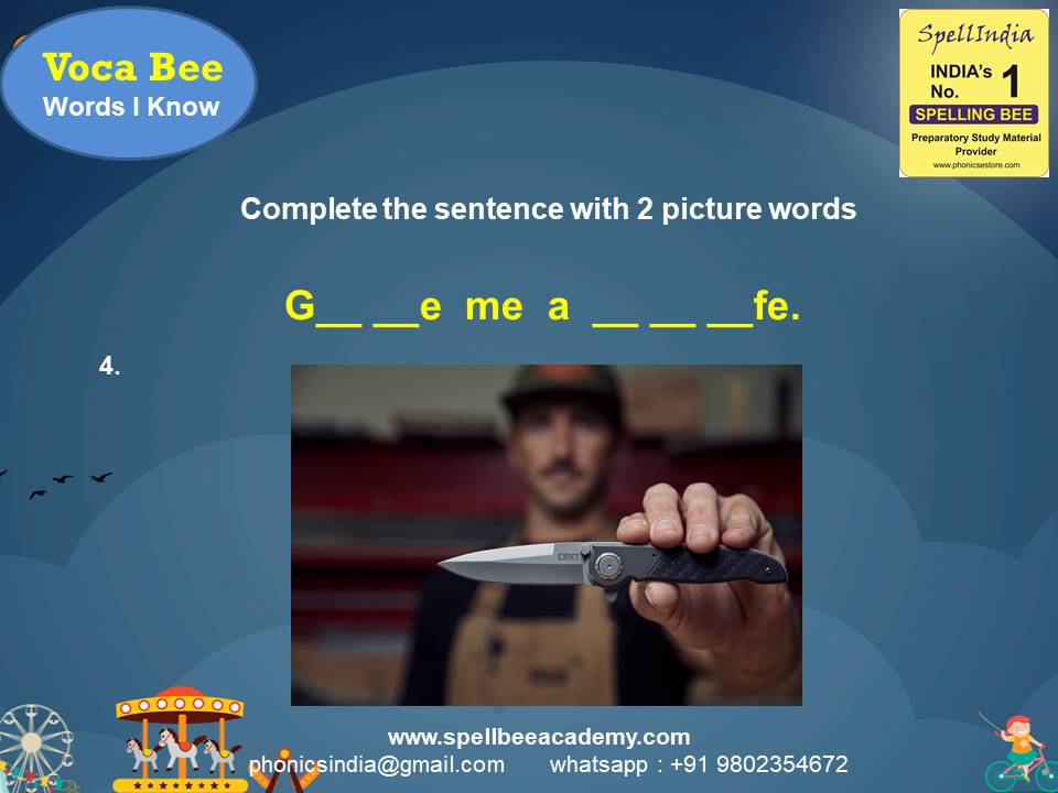 vocabulary spelling bee words for children
