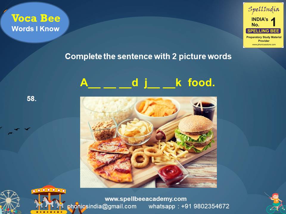 vocabulary spelling bee words for children