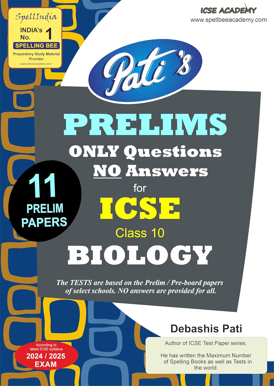 ICSE Class 10 Biology Prelim Papers Book by Debashis Pati